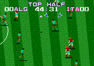 Tecmo World Cup '92 (Japan) In game screenshot